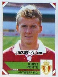 Sticker Krist Porte - Football Belgium 1994-1995 n. 57 - Panini