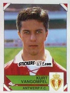 Sticker Kurt Vangompel - Football Belgium 1994-1995 - Panini