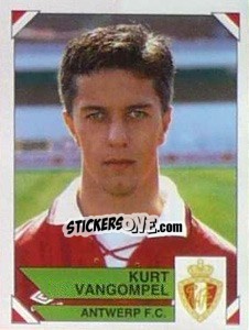 Sticker Kurt Vangompel - Football Belgium 1994-1995 n. 59 - Panini
