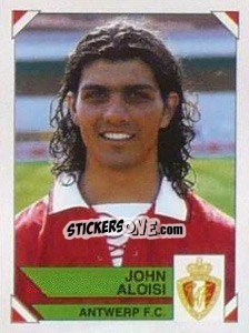 Sticker John Aloisi - Football Belgium 1994-1995 n. 61 - Panini