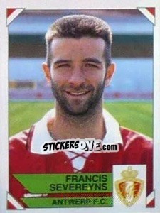 Sticker Francis Severeyns - Football Belgium 1994-1995 n. 62 - Panini