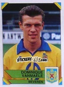 Sticker Dominique Vanmaele - Football Belgium 1994-1995 n. 72 - Panini