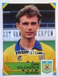 Sticker Dirk Volckerick - Football Belgium 1994-1995 - Panini