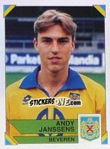 Figurina Andy Janssens - Football Belgium 1994-1995 - Panini