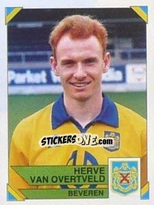 Figurina Herve Van Overtveld - Football Belgium 1994-1995 - Panini