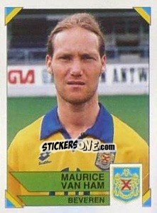 Sticker Maurice Van Ham - Football Belgium 1994-1995 - Panini