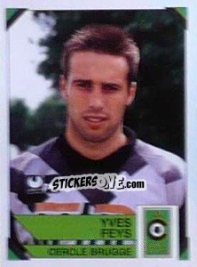 Sticker Yves Feys - Football Belgium 1994-1995 - Panini
