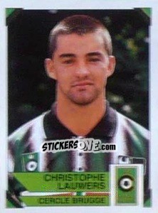Sticker Christophe Lauwers - Football Belgium 1994-1995 - Panini