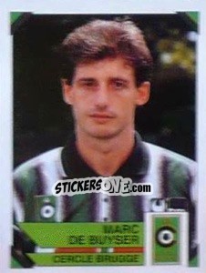 Sticker Marc De Buyser - Football Belgium 1994-1995 - Panini