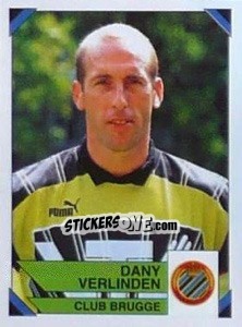 Sticker Dany Verlinden - Football Belgium 1994-1995 n. 106 - Panini
