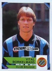 Figurina Vital Borkelmans - Football Belgium 1994-1995 - Panini