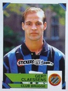 Figurina Gert Claessens - Football Belgium 1994-1995 - Panini