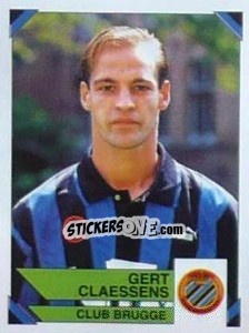 Sticker Gert Claessens - Football Belgium 1994-1995 n. 112 - Panini
