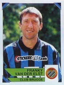 Sticker Franky van der Elst - Football Belgium 1994-1995 - Panini