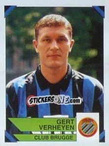 Sticker Gert Verheyen - Football Belgium 1994-1995 n. 116 - Panini