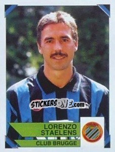 Sticker Lorenzo Staelens - Football Belgium 1994-1995 - Panini