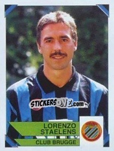 Sticker Lorenzo Staelens - Football Belgium 1994-1995 n. 117 - Panini