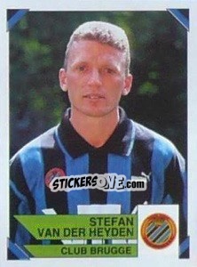 Sticker Stefan Van Der Heyden - Football Belgium 1994-1995 - Panini