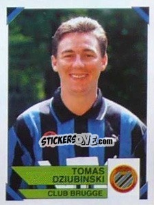 Figurina Tomas Dziubinski - Football Belgium 1994-1995 - Panini