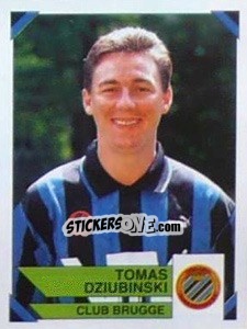 Sticker Tomas Dziubinski - Football Belgium 1994-1995 n. 120 - Panini
