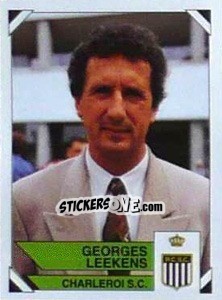 Figurina Georges Leekens - Football Belgium 1994-1995 - Panini