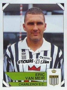Cromo Eric van Meir - Football Belgium 1994-1995 - Panini
