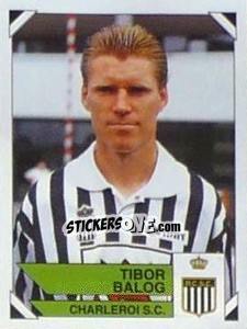 Figurina Tibor Balog - Football Belgium 1994-1995 - Panini
