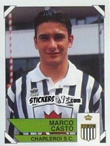 Figurina Marco Casto - Football Belgium 1994-1995 - Panini
