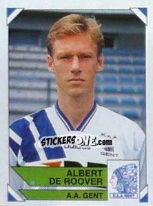 Sticker Albert De Roover - Football Belgium 1994-1995 - Panini