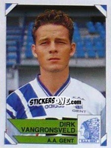 Figurina Dirk Vangronsveld - Football Belgium 1994-1995 - Panini