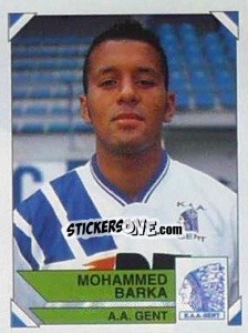 Sticker Mohammed Barka - Football Belgium 1994-1995 - Panini