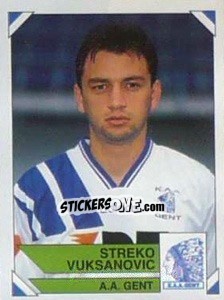Sticker Streko Vuksanovic - Football Belgium 1994-1995 n. 154 - Panini