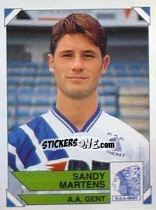 Sticker Sandy Martens - Football Belgium 1994-1995 - Panini