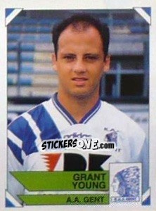 Sticker Grant Young - Football Belgium 1994-1995 - Panini