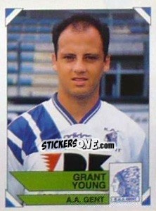 Cromo Grant Young - Football Belgium 1994-1995 n. 158 - Panini