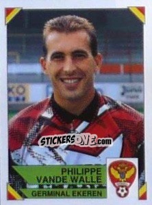 Figurina Philippe Vande Walle - Football Belgium 1994-1995 n. 163 - Panini
