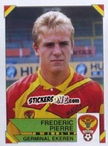 Sticker Frederic Pierre - Football Belgium 1994-1995 - Panini