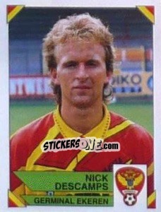 Figurina Nick Descamps - Football Belgium 1994-1995 - Panini