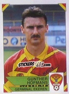 Sticker Gunther Hofmans - Football Belgium 1994-1995 - Panini