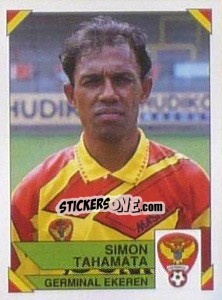 Sticker Simon Tahamata - Football Belgium 1994-1995 - Panini