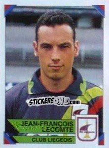 Sticker Jean-François Lecomte - Football Belgium 1994-1995 n. 182 - Panini