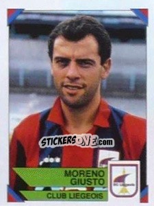 Sticker Moreno Giusto - Football Belgium 1994-1995 - Panini