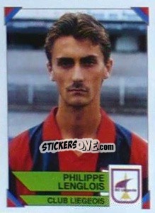 Figurina Philippe Lenglois - Football Belgium 1994-1995 n. 186 - Panini