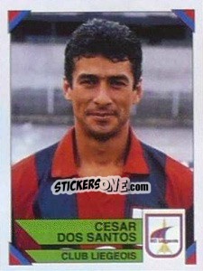 Sticker Cesar Dos Santos - Football Belgium 1994-1995 - Panini