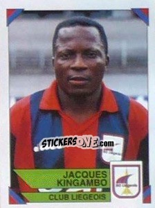 Sticker Jacques Kingambo - Football Belgium 1994-1995 n. 192 - Panini