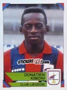 Figurina Donatien Kimoni - Football Belgium 1994-1995 - Panini