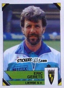 Sticker Eric Gerets - Football Belgium 1994-1995 - Panini