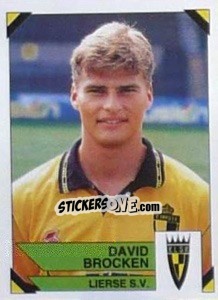 Sticker David Brocken - Football Belgium 1994-1995 - Panini