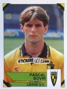 Sticker Pascal Bovri - Football Belgium 1994-1995 n. 207 - Panini