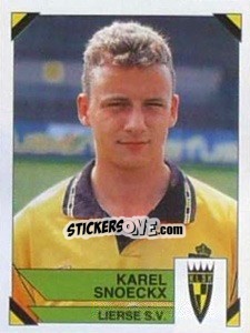 Sticker Karel Snoeckx - Football Belgium 1994-1995 - Panini